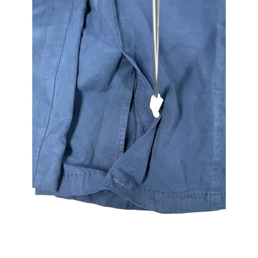 johnnie-O Coolidge Linen Blend Blazer 40R Navy Blue Top Shelf Sport Coat Jacket